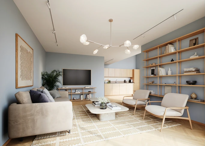 Gimlevang Boligutvikling Atmosfære living room C1 final 1