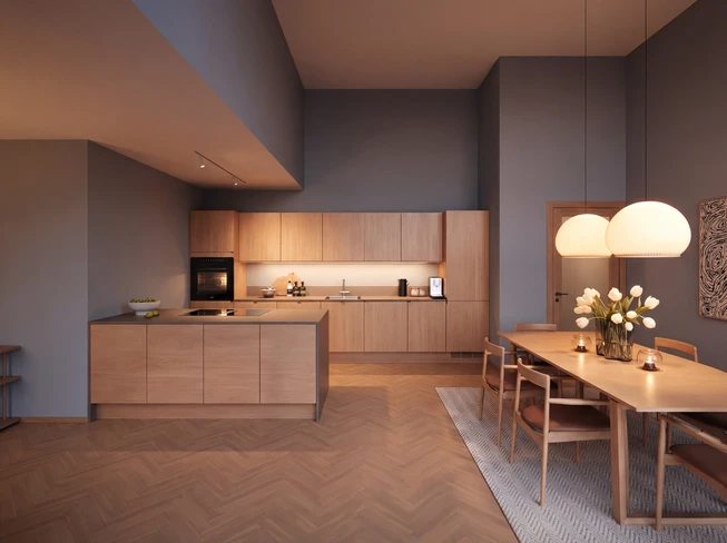 Gimle 309 Atmosfære kjøkken kveld